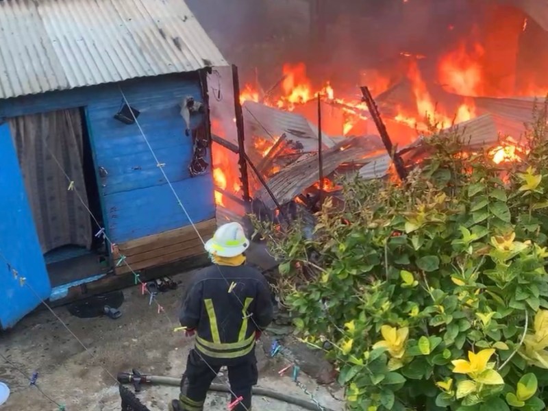 House Destroyed by Fire in Block&nbsp;2000